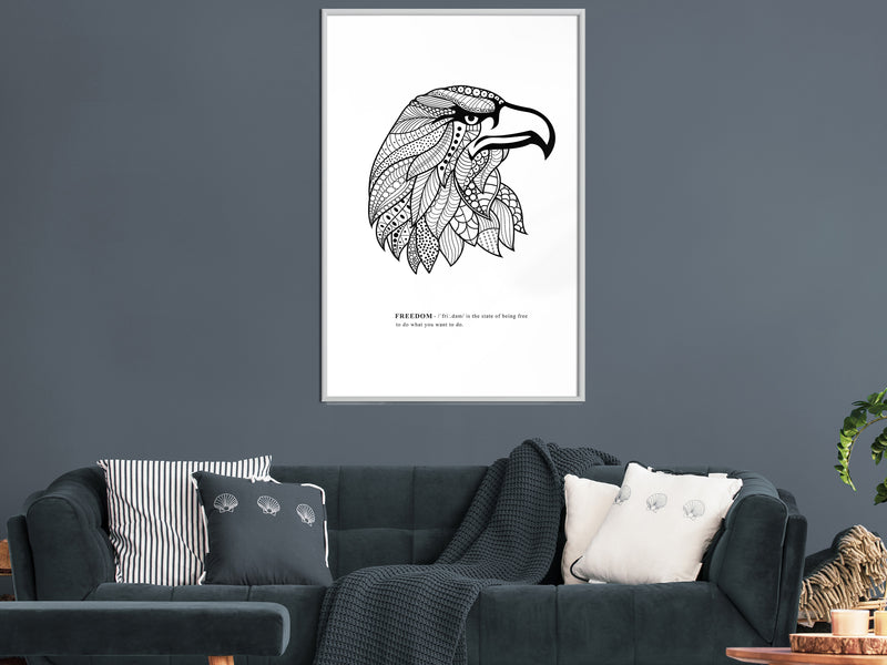 Poster - Symbol of Freedom  - wit