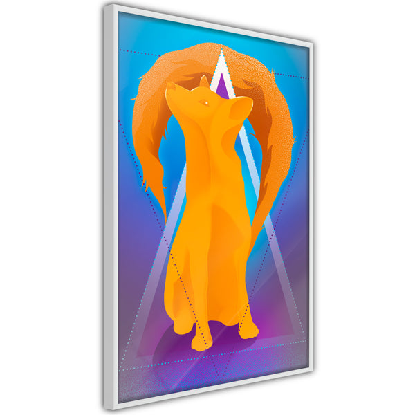 Poster - Fire Fox  - wit