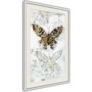 Poster - Butterfly Fossils  - wit passepartout