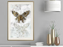 Poster - Butterfly Fossils  - goud passepartout