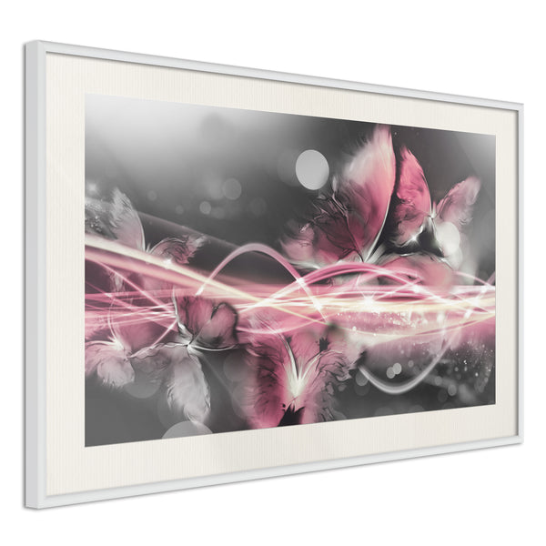 Poster - Moments Like Butterflies  - wit passepartout