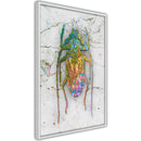 Poster - Iridescent Insect  - wit