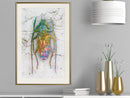 Poster - Iridescent Insect  - goud passepartout