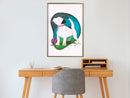 Poster - Dog's Dream  - goud