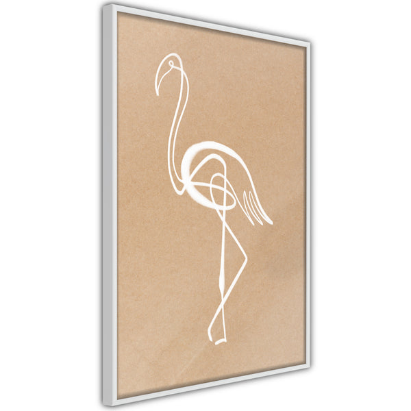 Poster - Lonely Bird  - wit