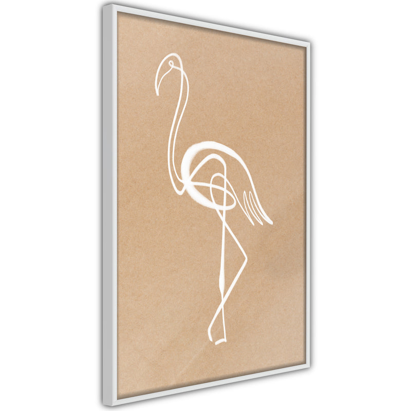 Poster - Lonely Bird  - wit