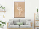 Poster - Lonely Bird  - zwart