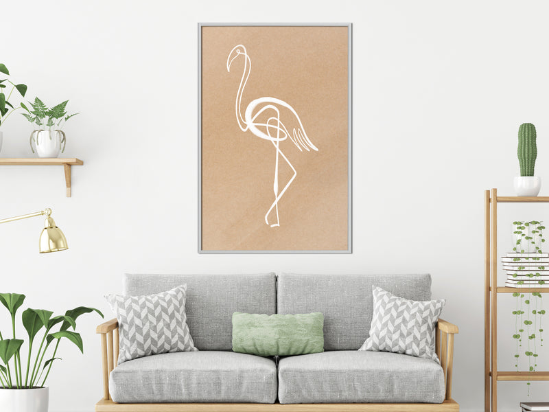 Poster - Lonely Bird  - wit