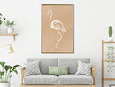 Poster - Lonely Bird  - goud