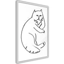 Poster - Fluffy Rest  - wit