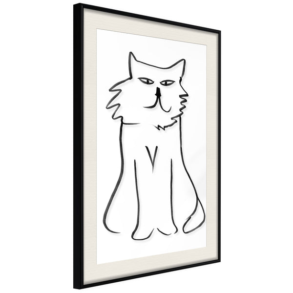 Poster - Hungry for Attention  - zwart passepartout
