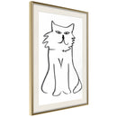 Poster - Hungry for Attention  - goud passepartout