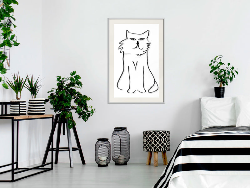 Poster - Hungry for Attention  - wit passepartout