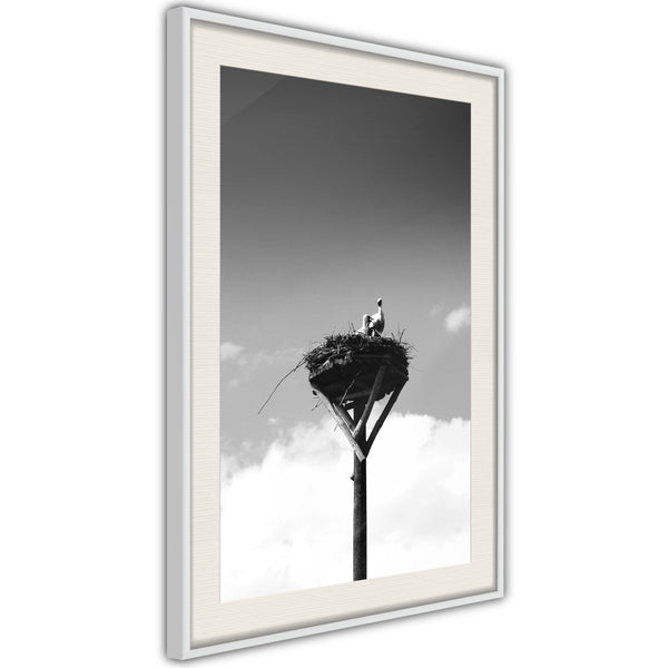 Poster - Presage of Spring  - wit passepartout