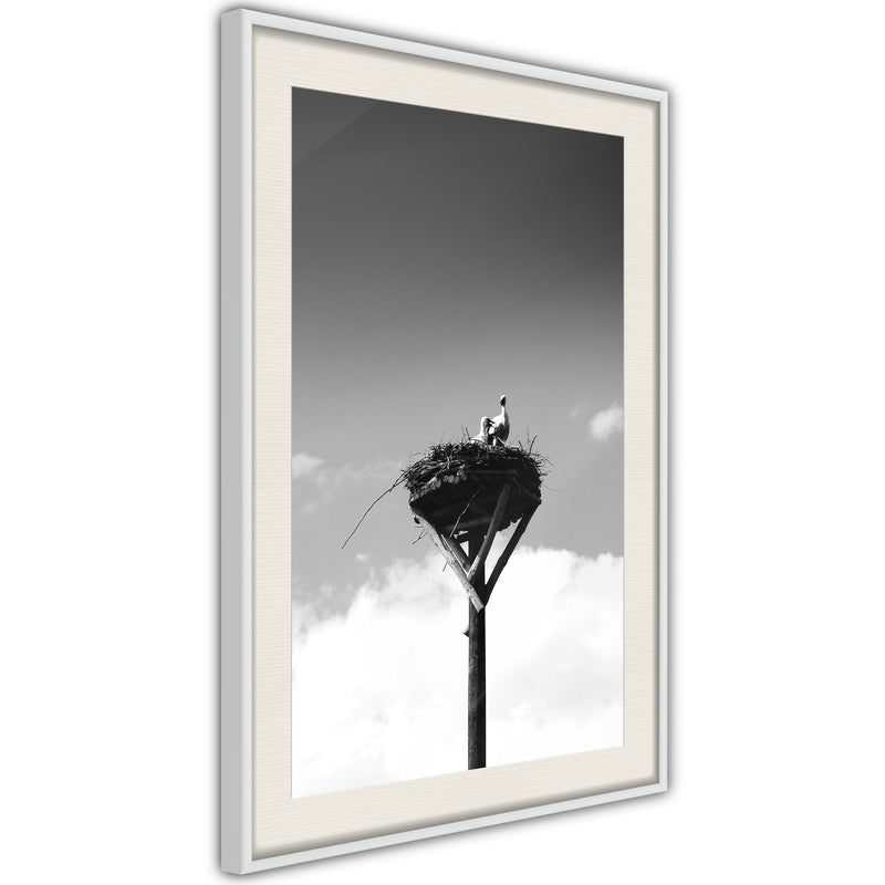 Poster - Presage of Spring  - wit passepartout