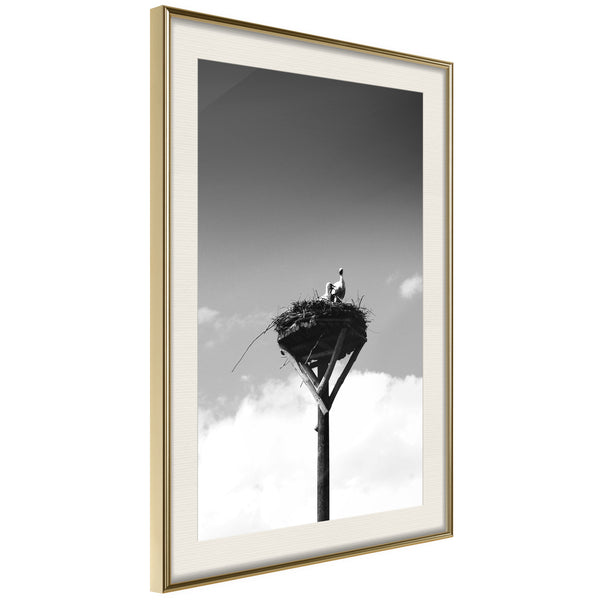 Poster - Presage of Spring  - goud passepartout