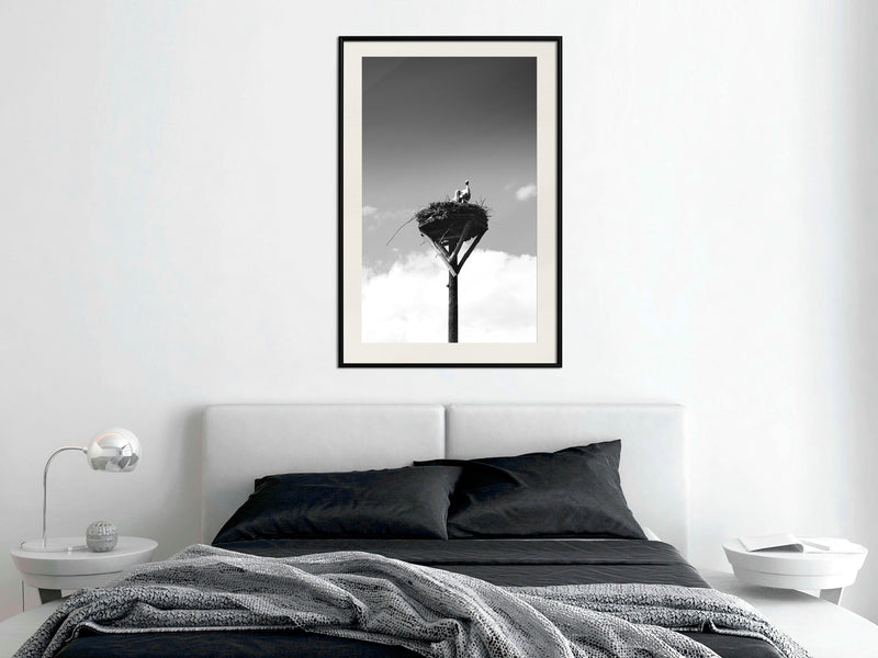 Poster - Presage of Spring  - zwart passepartout