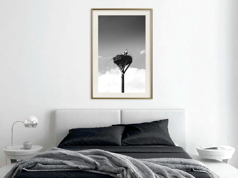 Poster - Presage of Spring  - goud passepartout