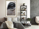 Poster - Gentle Eyes  - goud passepartout