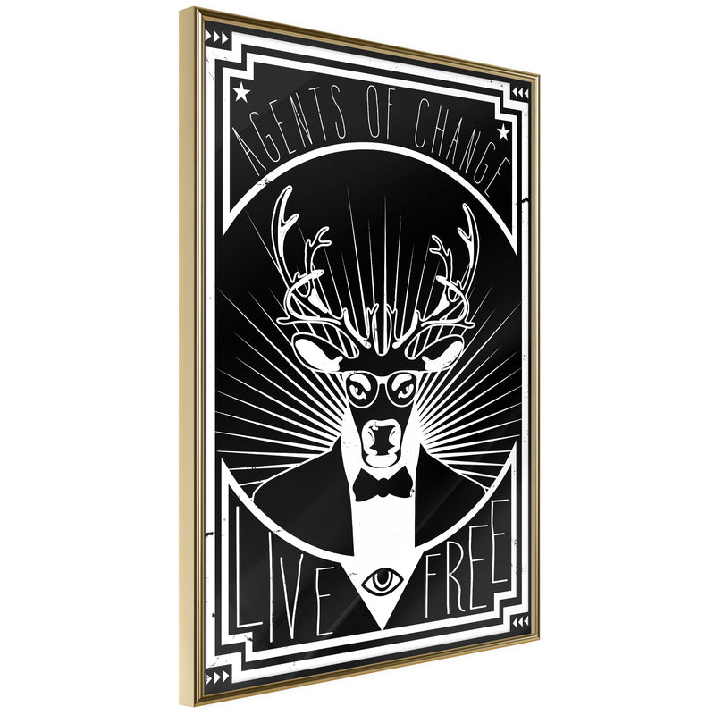 Poster - Secret Agent  - goud