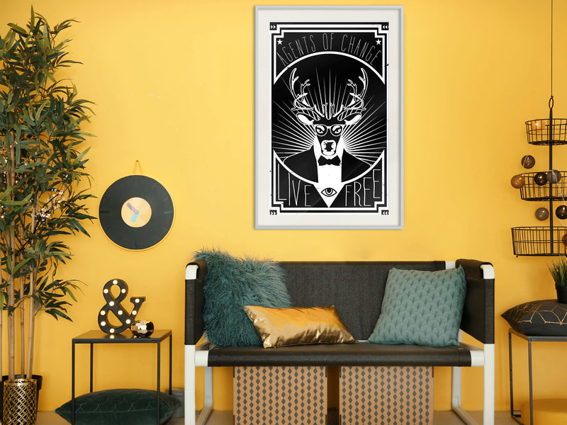 Poster - Secret Agent  - wit passepartout