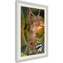 Poster - Life in the Jungle  - wit passepartout