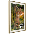 Poster - Life in the Jungle  - goud passepartout