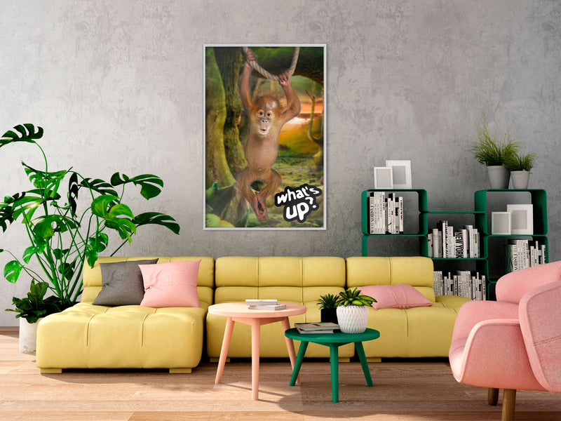 Poster - Life in the Jungle  - wit