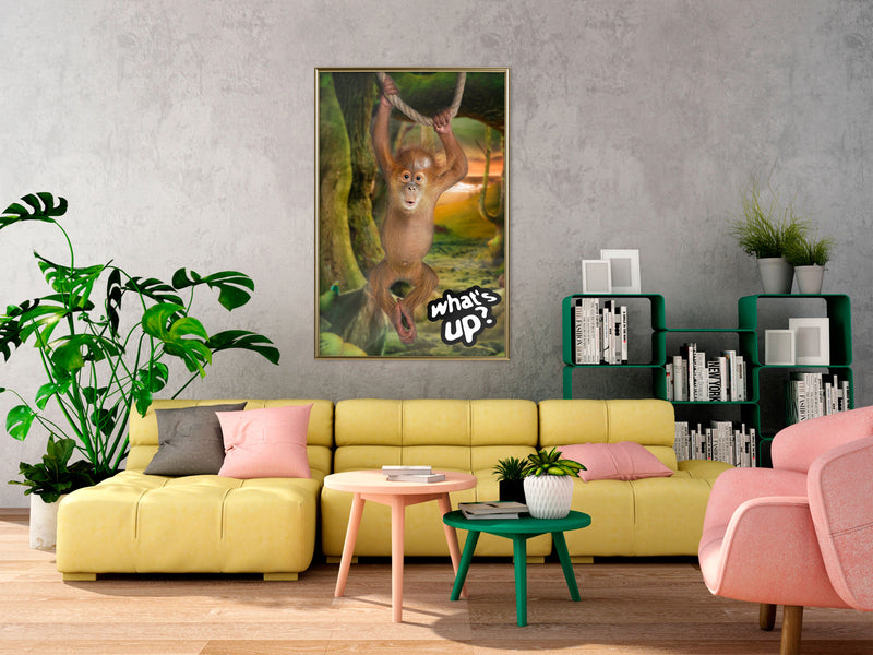 Poster - Life in the Jungle  - goud