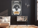 Poster - Cool Bulldog  - wit