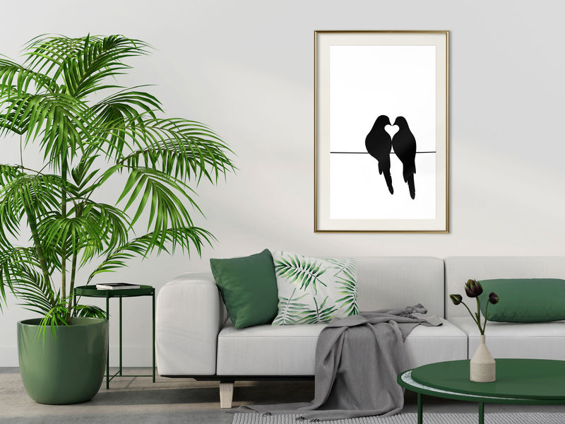 Poster - Crush  - goud passepartout