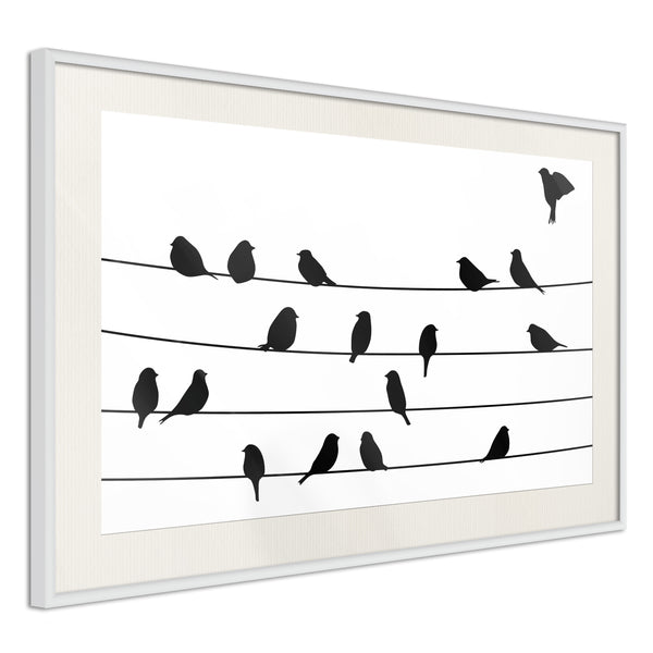 Poster - Birds Council Meeting  - wit passepartout
