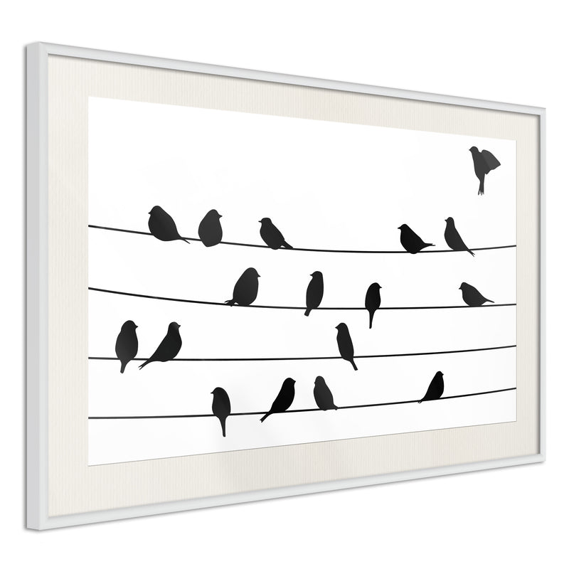 Poster - Birds Council Meeting  - wit passepartout