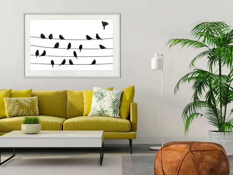 Poster - Birds Council Meeting  - wit passepartout