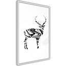 Poster - Marble Stag  - wit