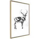 Poster - Marble Stag  - goud