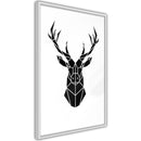 Poster - Geometric Stag  - wit