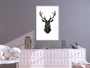 Poster - Geometric Stag  - wit