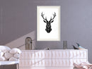 Poster - Geometric Stag  - wit passepartout
