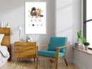 Poster - Cute Chicks  - wit