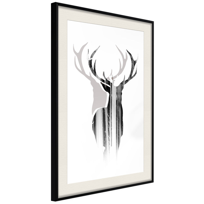 Poster - Guardian of the Forest  - zwart passepartout