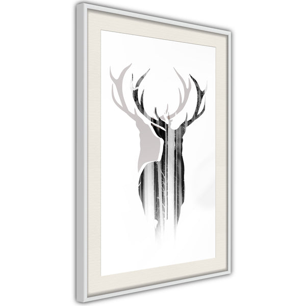 Poster - Guardian of the Forest  - wit passepartout
