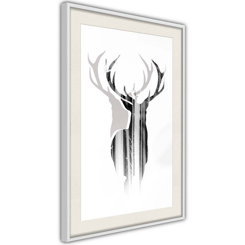 Poster - Guardian of the Forest  - wit passepartout