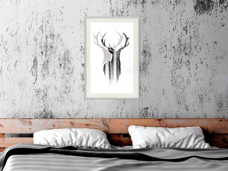 Poster - Guardian of the Forest  - wit passepartout