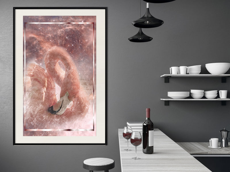 Poster - Stellar Bird  - zwart passepartout