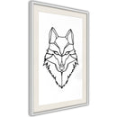 Poster - Wolf Look  - wit passepartout