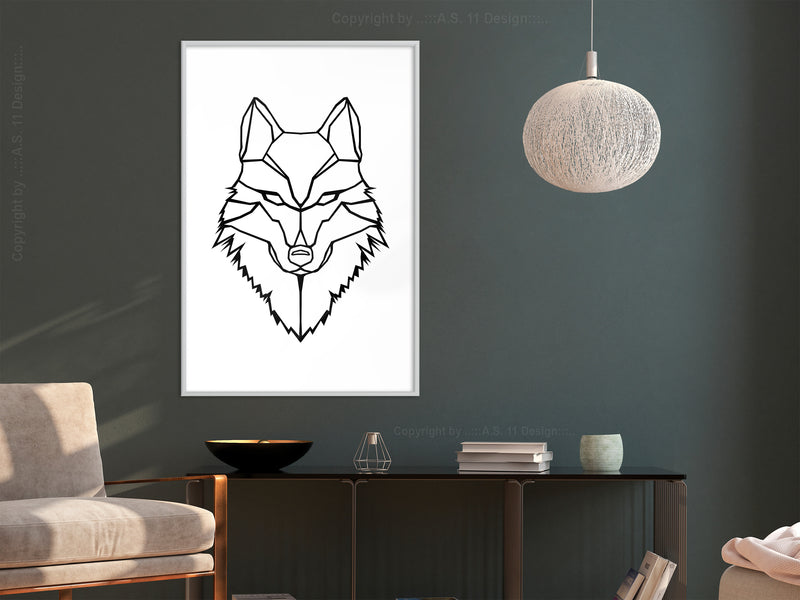 Poster - Wolf Look  - wit