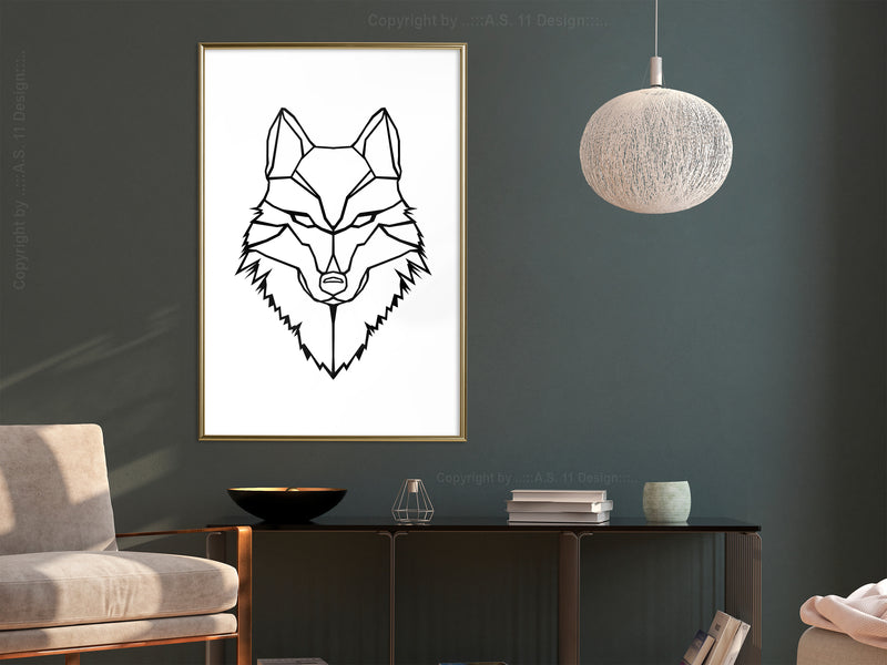 Poster - Wolf Look  - goud