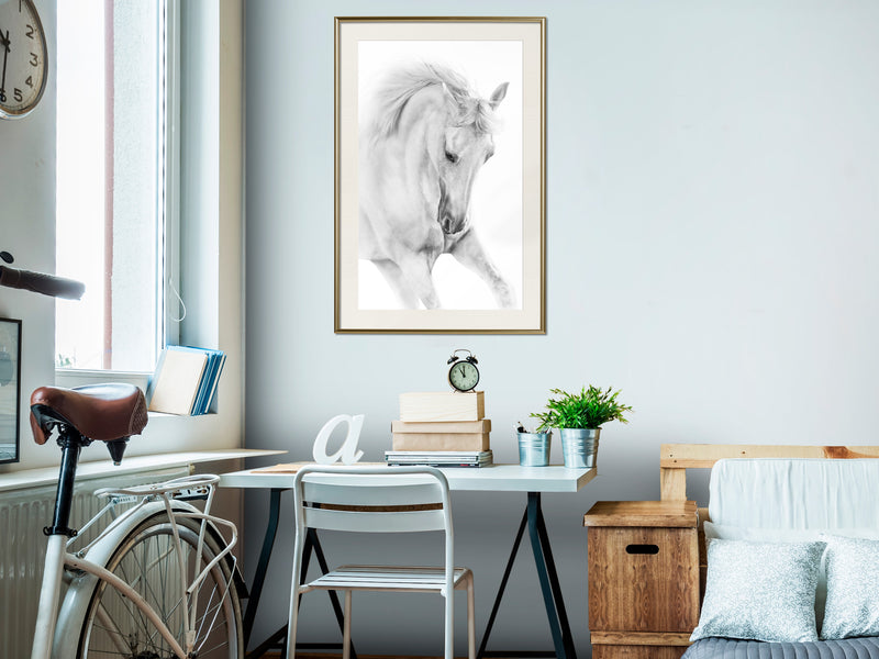 Poster - Beauty in Motion  - goud passepartout
