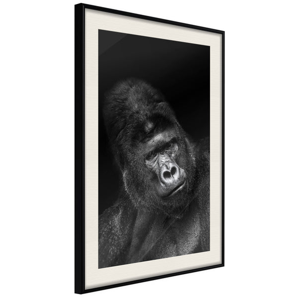 Poster - Intelligent Gaze  - zwart passepartout